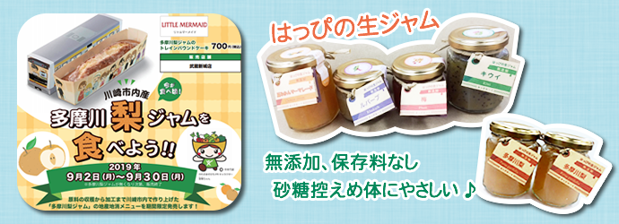 はっぴの生ジャム 無添加、保存料なし、砂糖控えめ体にやさしい