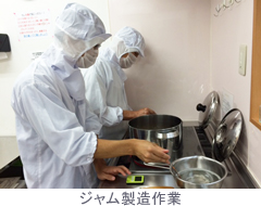 ジャム製造作業